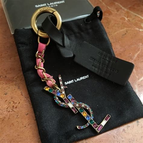 ysl heart keychain|ysl key chain.